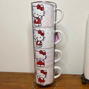 HELLO KITTY 10 OZ MUGS - SET OF 4 (WRKTY6343Y072023) BY SANRIO
